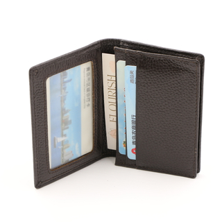 New Design Logo Customize Smooth PU Leather Men Multi Function Credit ID PVC Card Holder Wallet Folded Purse Wallets