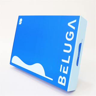 Manufacturer Custom Printing Bed Pillow Household Textiles Packing Box Corrugated Paper Thickened Strong Form Pillow Packaging Folding Boxes with Plastic 