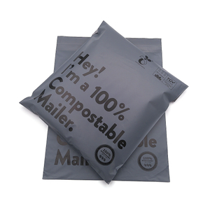 10X13′′+1.57′′ Custom Thank You Thanks Compostable Poly Mailer Corn Starch PBAT PLA Biodegradable Courier Mailing Shipping Packaging Bag