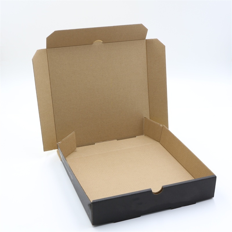 Custom Printed Kraft Corrugated Cardboard Paper Biodegradable Disposable Take Away Fast Food Pizza Bakery Dessert Cake Lunch Packing Packaging Box with Window