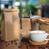 Kraft Paper Coffee Bags with Tin Tie Closure, 1 LB Size, 80 Pack, Food Grade Storage Bags for Coffee Beans, Bread & Snacks