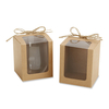 Custom Printing White Cardboard Wine Bottle Cup Window Box
