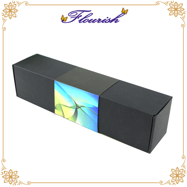 Black Cardboard Household Umbrella Packaging Sleeve Box