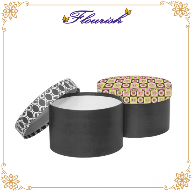 Gold Stamping Coated Paper Earring Storage Round Box