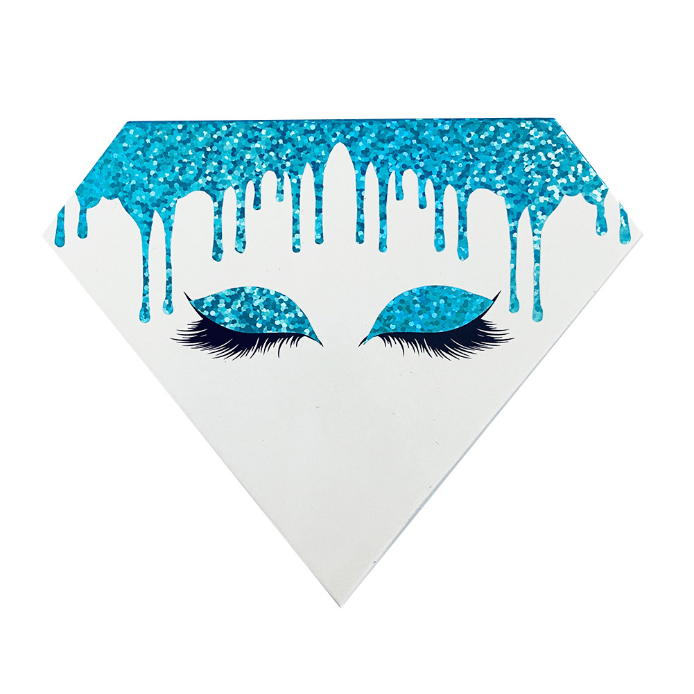 Diamond Shaped Paper Packaging Box For False Eyelashes