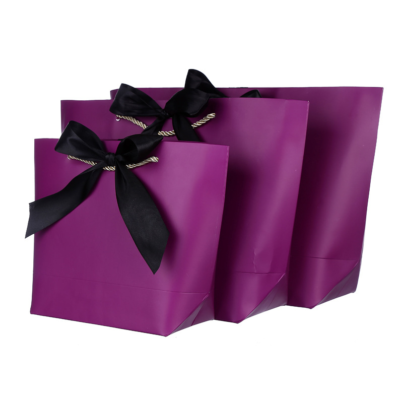 China Manufacturer Wholesale Fashion Shopping Paper Bags With Ribbon