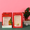 Christmas Paper Packaging Gift Bags With Window,Euro Tote Bags