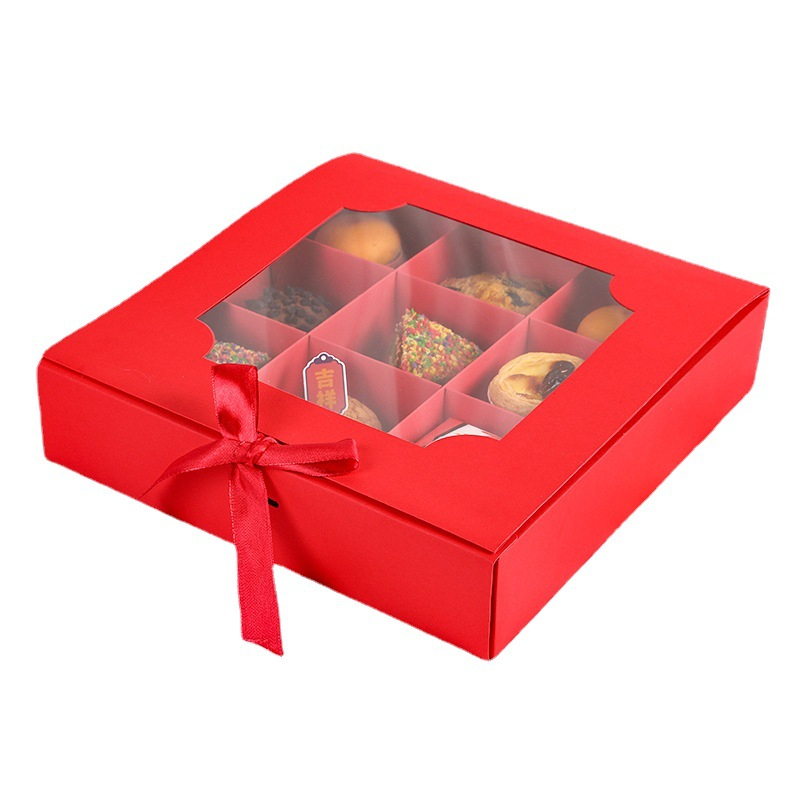  China Wholesale White Cardboard Paper Box With Window For Packaging Cakes And Chocolate
