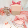 Ribbon Closure Foldable Cardboard Paper Packaging Gift Carton Box