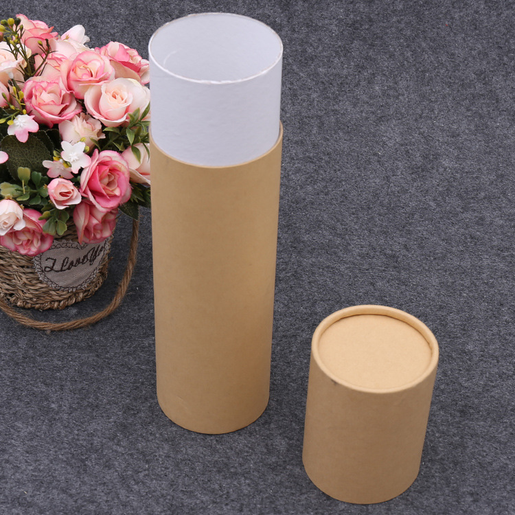 Recyclable Eco-friendly Round Paper Cans Kraft Paper Tube Cans