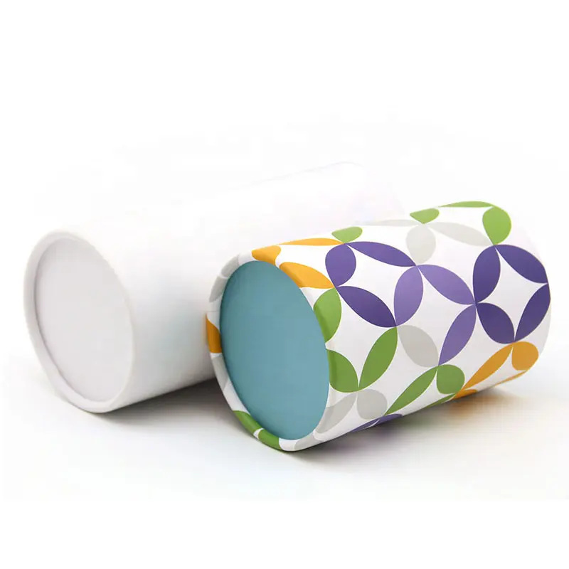 Recyclable Eco-friendly Round Paper Cans Kraft Paper Tube Cans