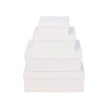 White Cardboard Paper Packaging Box, Lid And Base Carton Cosmetic Garments Shoes Gift Box