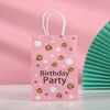 Twisted Handle Kraft Paper Packaging Bags For Birthday Party Gift