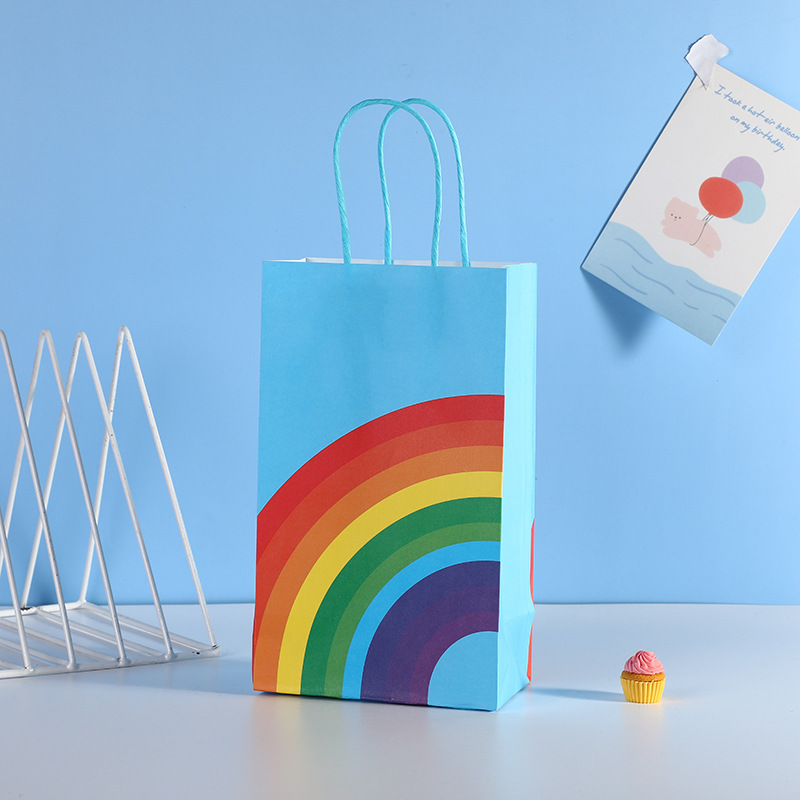 Christmas Gift Kraft Paper Packaging Bags,Twisted Handle Bags