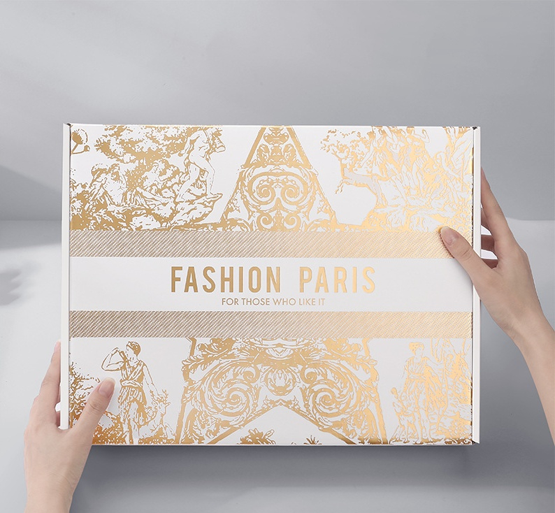 Classic Style Recyclable Portable Custom Logo Printed Cardboard Corrugated Carton E-Commerce Business Packaging Packing Mailing Postal Boxes for Makeup Cosmetic