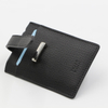 Custom Pop Up Synthetic Soft Genuine Leather Protection Anti-Theft Smart Business Wallet Purse ID Credit Card Holder with Cheque Metal Clip Coin Pocket