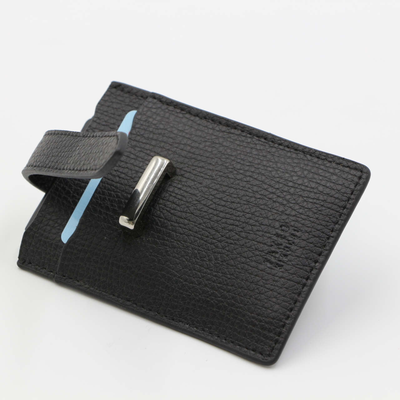 Custom Pop Up Synthetic Soft Genuine Leather Protection Anti-Theft Smart Business Wallet Purse ID Credit Card Holder with Cheque Metal Clip Coin Pocket