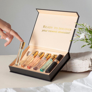 Free Sample Luxury 10ml Custom Fragrance Essential Oil Perfume Bottle Rigid Paper Gift Box Cardboard Packaging Megnetic Boxes for Cosmetic Makeup Use