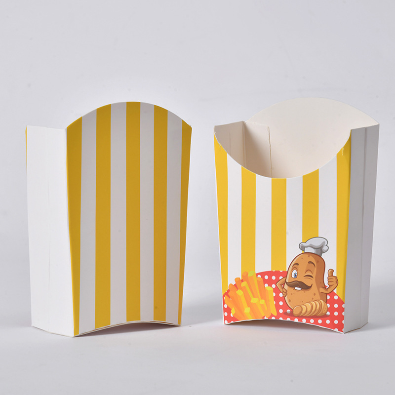 To Go Take out Take Away Custom Size Fried Chicken Nugget Burger Potato Chips Disposable Fast Food Lunch Packaging Cardboard Container Paper Packing Box