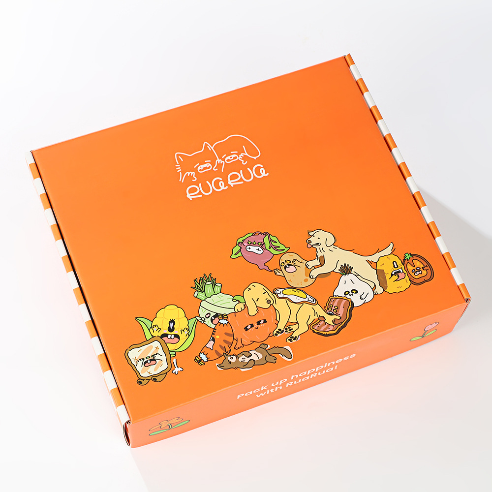 Retail Online Store Packing Rigid Corrugated Box Wholesale Retail Packaging Mailing Mailer Shipping Gift Boxes for Luxury Clothing Pet Food Snack Babycare Bag